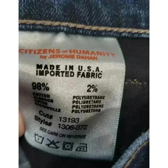 NWOT Citizens of Humanity Elson medium rise straight leg jeans size 27 x 30 #11 - Picture 5 of 8